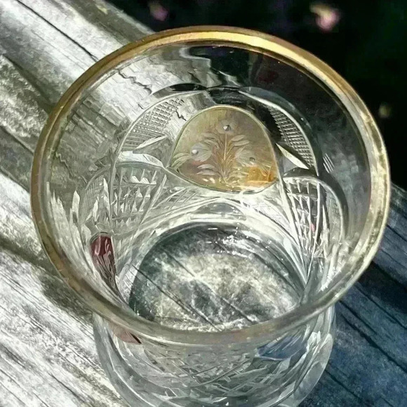 3.5 oz. Turkish "ARMUD" Tea Glass 100 ml, Crystal Glass - Picture 4 of 5